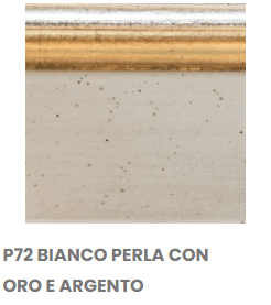 P72 BIANCO PERLA CON ORO E ARGENTO